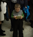 Рождественское поздравление детей на подворье Коневского монастыря_8